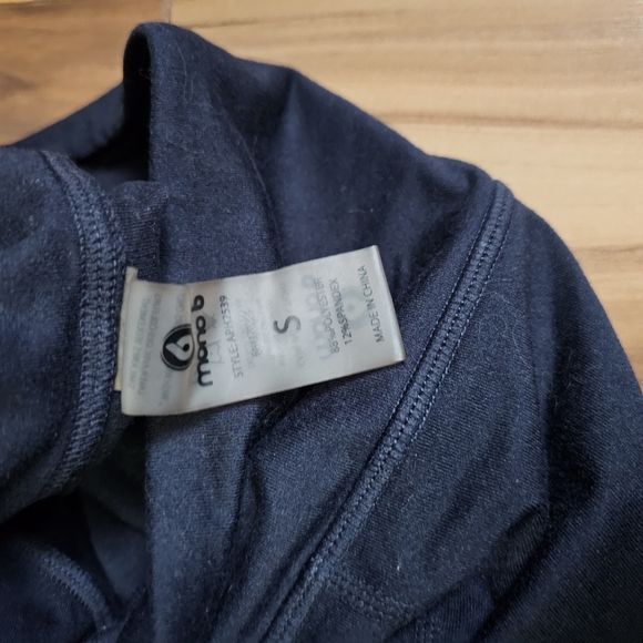 Mono B Leggings with Pockets,Navy, White- Small - Picture 4 of 5